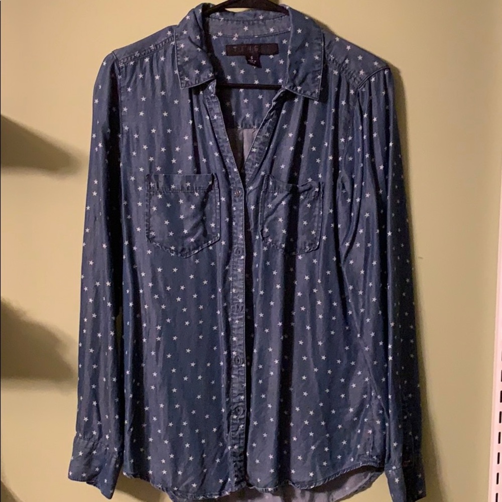 Star pattern button down